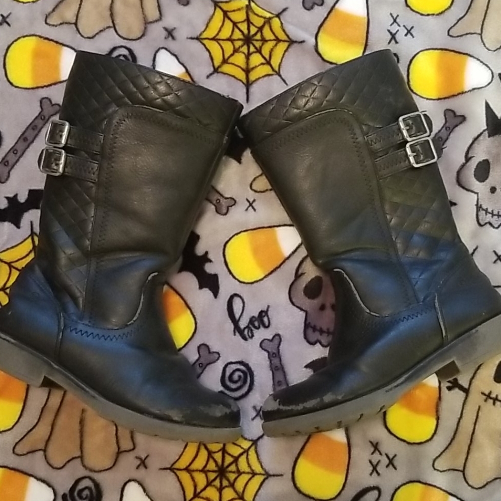 Girl's Black Stride Rite Boots size 11M